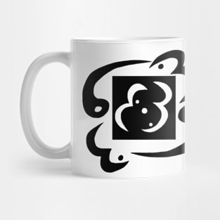 Yin and Yang spiral: Notan Mug